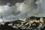 PEETERS, Bonaventura the Elder Storm on the Sea oil on canvas